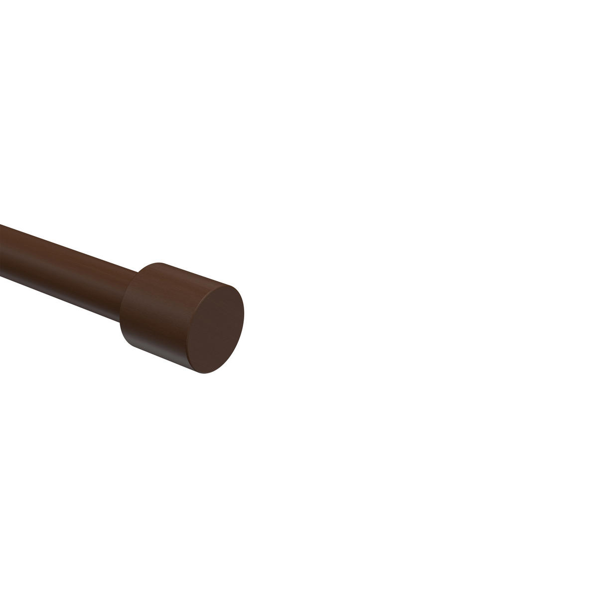 ENDSTÜCKE FÜR GARDINENSTANGEN 16 mm Ø, Pin Nussbaum, Packung 2 Stück - Nussbaumfarben, Holz (2.5/2.5/2.5cm) - INTERDECO