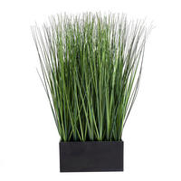 KUNSTPFLANZE Künstliches Gras – Eleonore 56 cm - Grün, Kunststoff (56cm) - aplanta