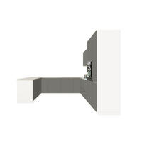 ECKKÜCHE 310 × 289 × 210 cm - Velmora KÜ-AS-013 - in Grau / Hochglanz - Grau, Holz (310/212/58cm) - ROYAL24_MARKT