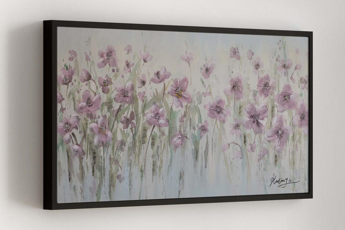 ÖLGEMÄLDE 120/60 cm - Grün, Holz/Textil (120/60cm) - KUNSTLOFT