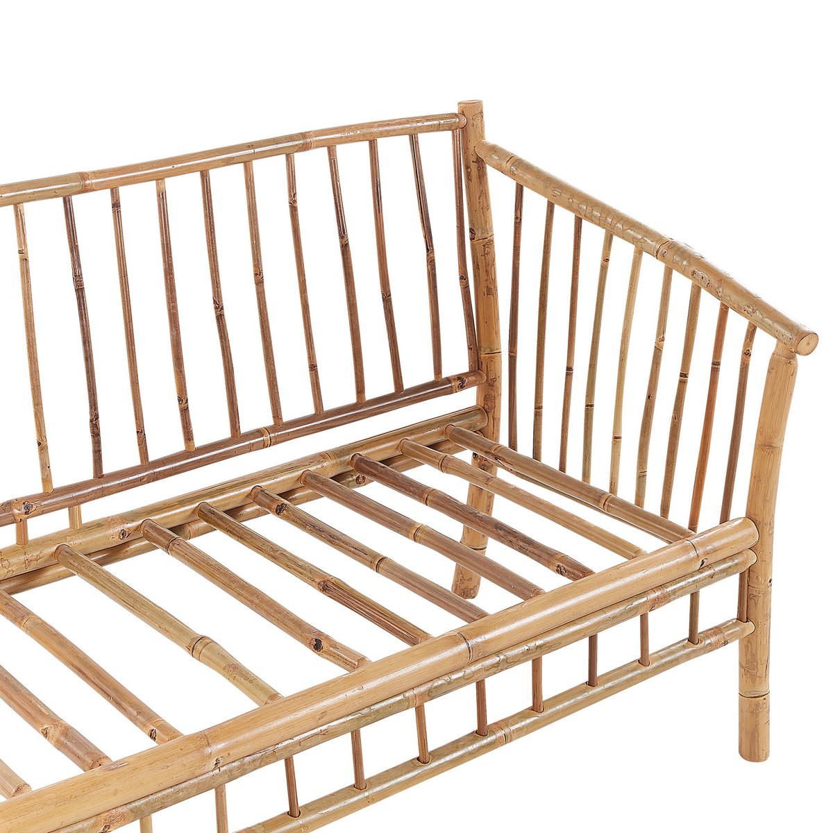 LOUNGE-SET 4-Sitzer hellbraun Maggiore - Hellbraun, Holz - Beliani