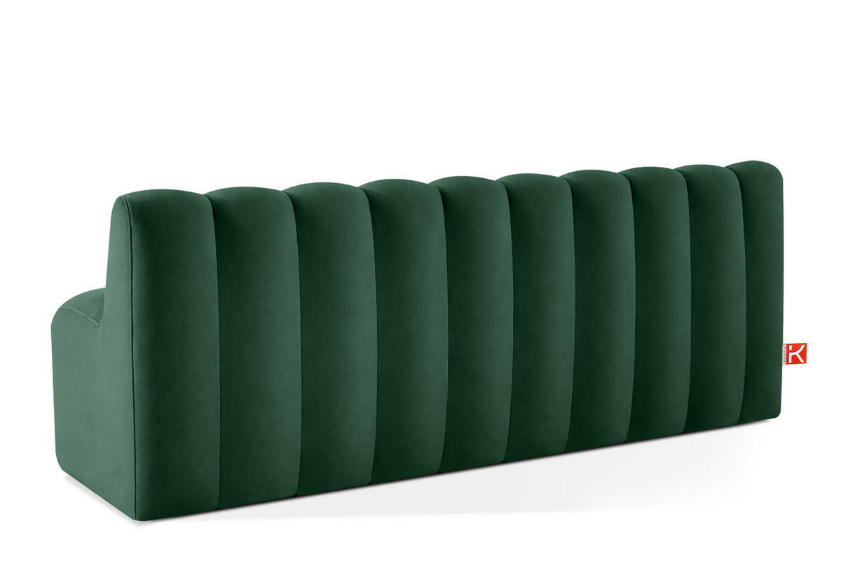 ESSZIMMERBANK CORDA, Dunkelgrün - Dunkelgrün, Holz/Holzwerkstoff (203/78/71cm) - KONSIMO®