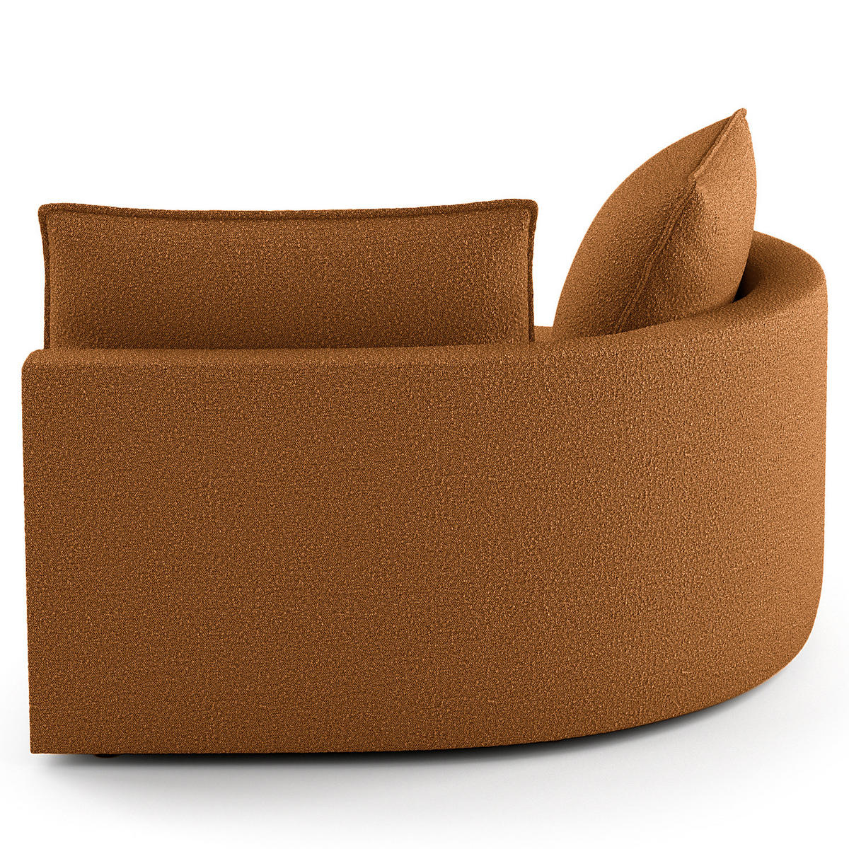 OTTOMANE - modular - Beige/Schwarz, Kunststoff/Textil (126/82/154cm) - home24