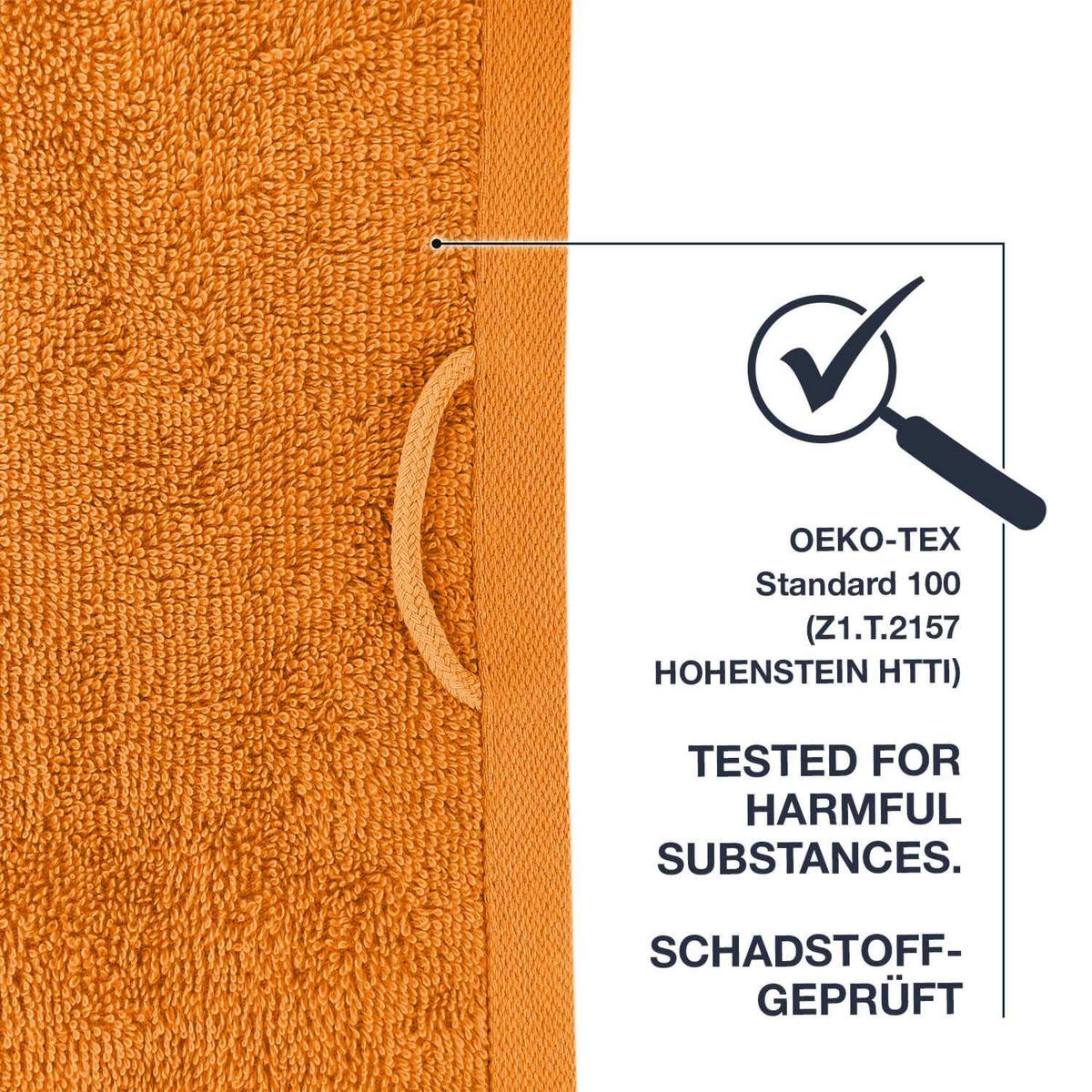 DUSCHTUCH JASMINA WEICH - Orange, Textil (70/140cm) - WohnDirect