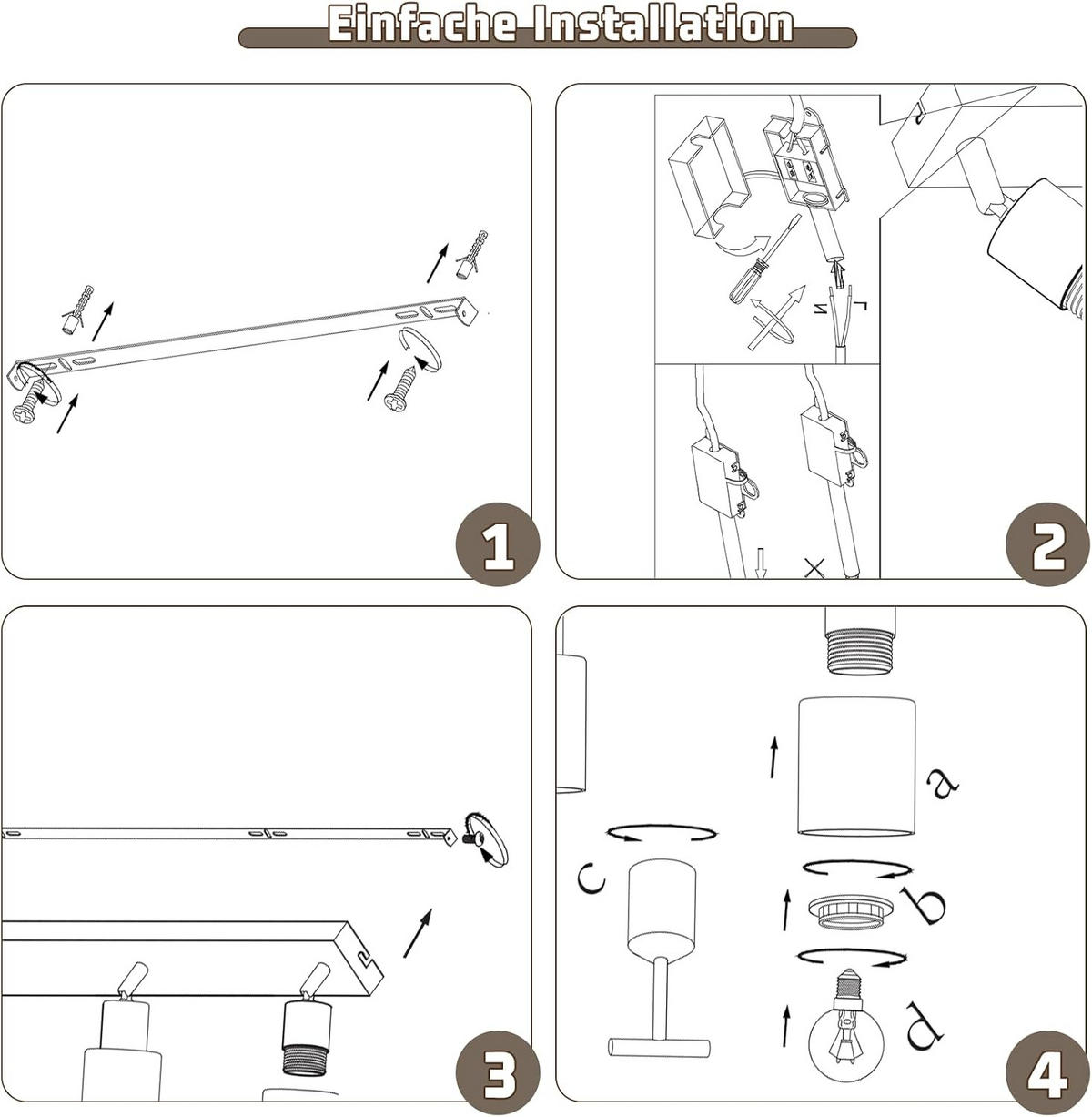 DECKENSTRAHLER Sternlicht 19/15/56 cm - Schwarz, Metall (56/19/15cm) - ZMH