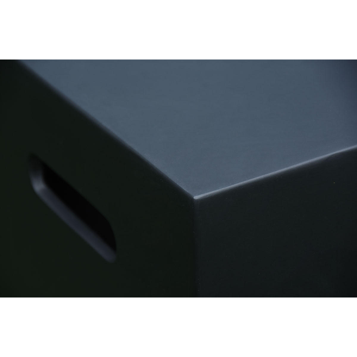 ABDECKUNG für 5 kg Gasflaschen in Beton-Optik schwarz - Schwarz, Stein (45/58/45cm) - Elementi
