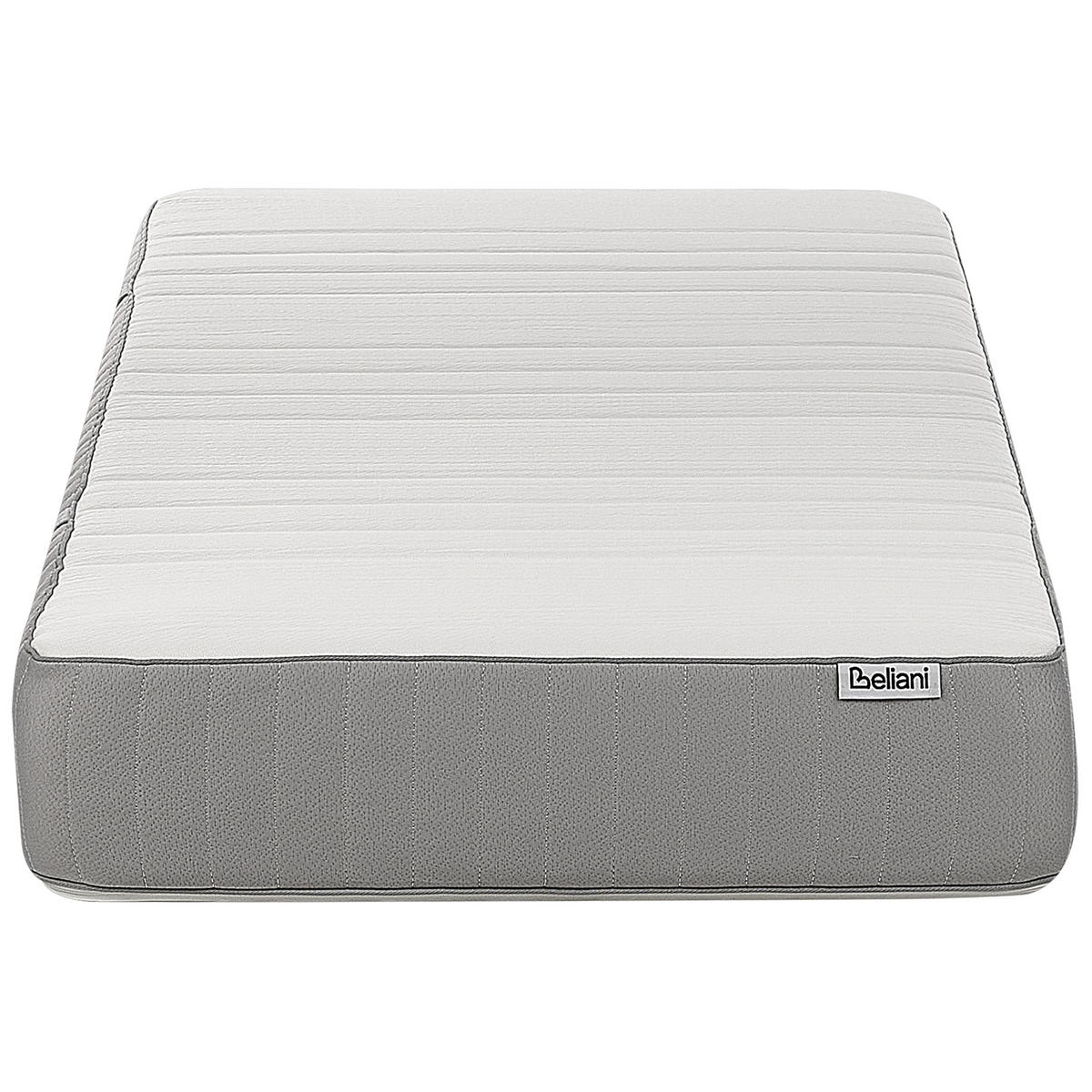 SCHAUMMATRATZE H3/4 Fest 80/200 cm Cheer - Weiß, Textil (80/200cm) - Beliani