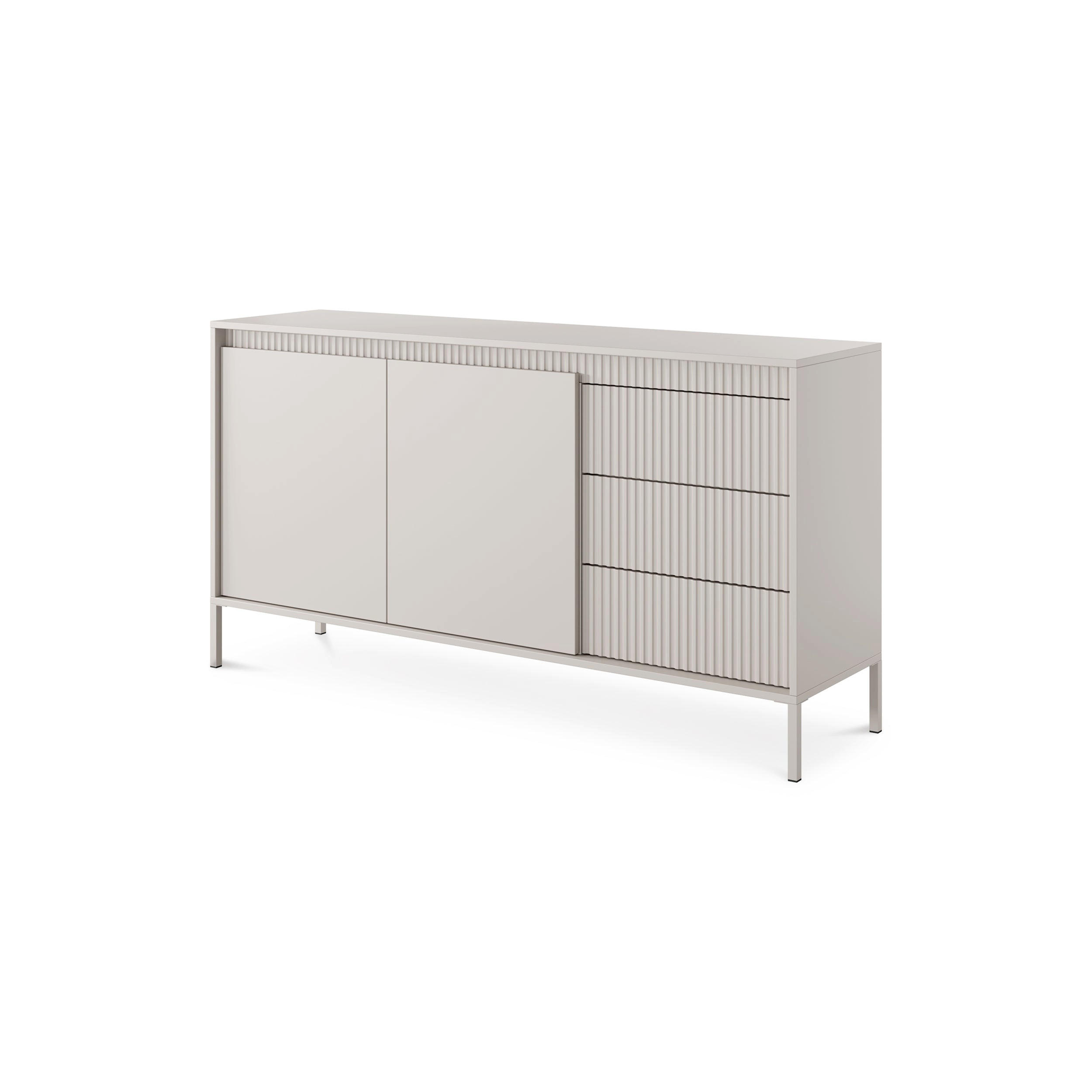 Pillovely Kommode Weiß 153.5x81.4x39.5 cm