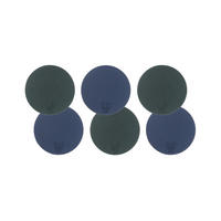 UNTERSETZER - 6er-Set - Recyceltes Leder in Nachtblau und Anthrazitgrau - Blau, Textil (10/10cm) - Björn