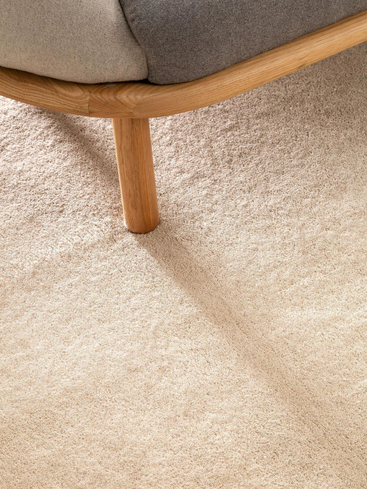 WOLLTEPPICH Bent Cream 120x170 cm - Creme, Textil (120/170cm) - benuta Nest