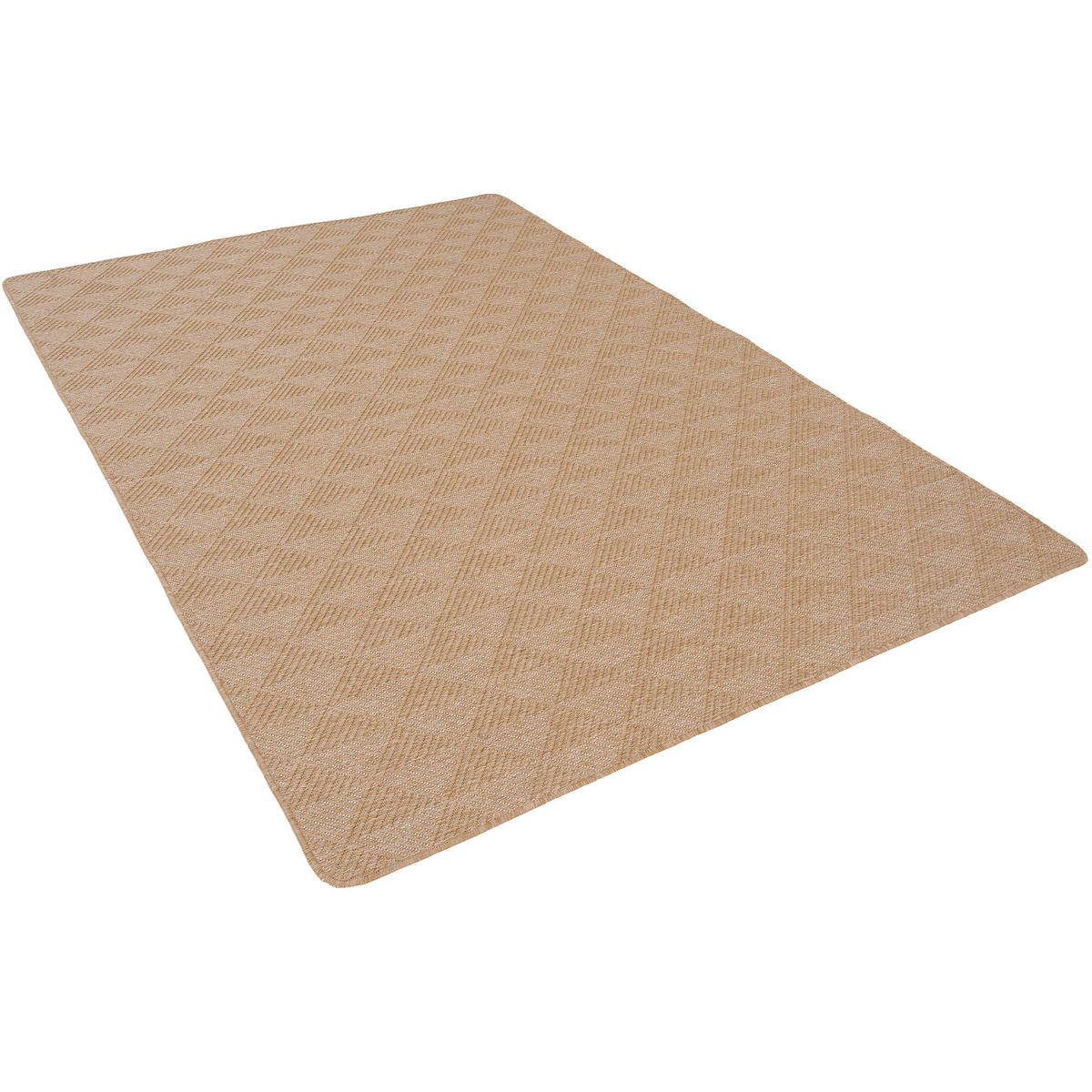 IN- UND OUTDOOR TEPPICH BEIDSEITIG NEWPORT MODERN - Nussbaumfarben, Textil (133/133cm) - Snapstyle