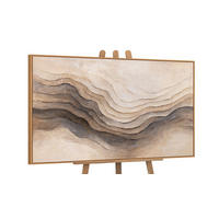 GEMÄLDE Erinnerung der Erde Schattenfugenrahmen Eichefarben 140x100 cm - Eichefarben, Holz (140/100cm) - YS-art gallery