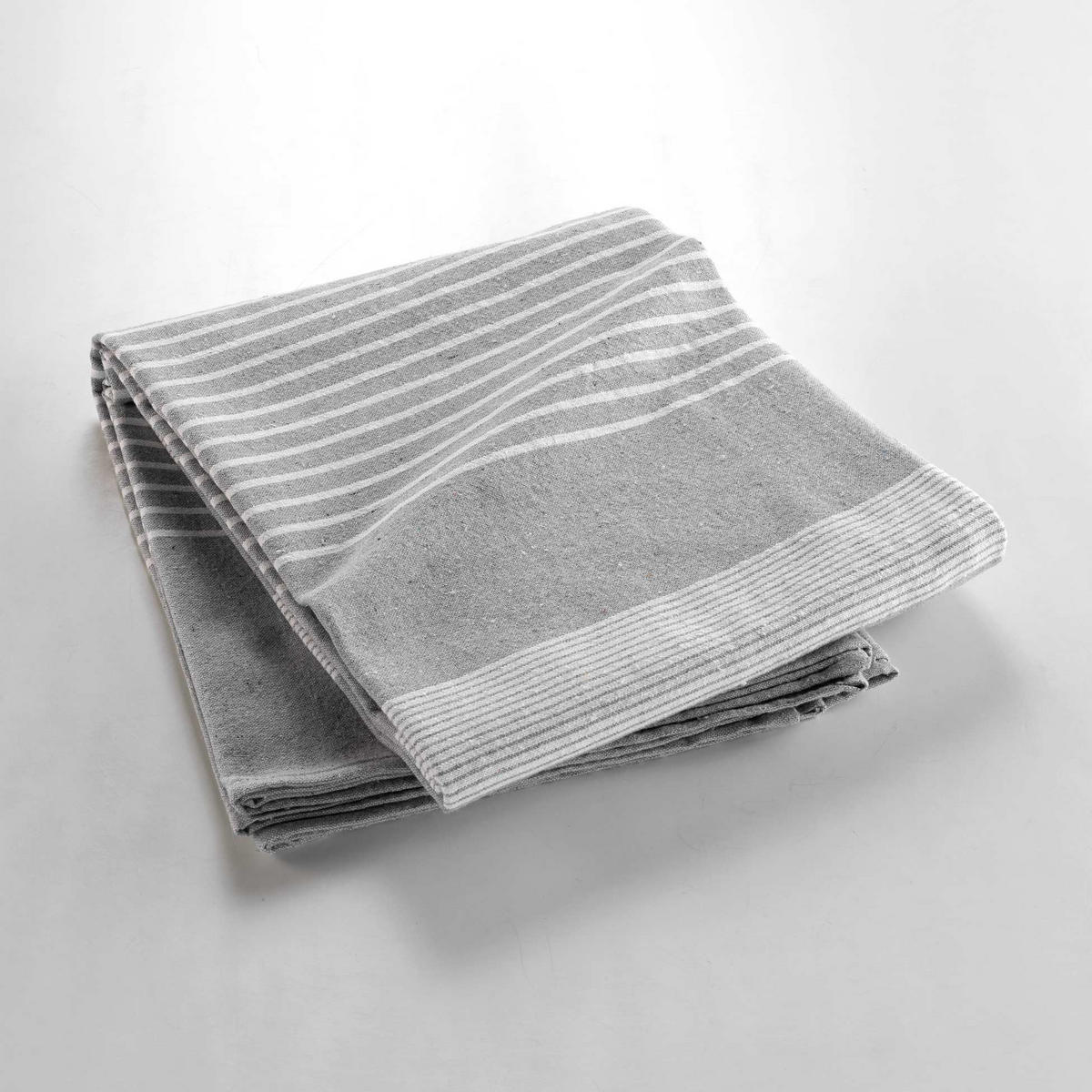 BETTÜBERWURF Adele 180/220 cm - Grau, Naturmaterialien (180/220cm) - Douceur d´intérieur