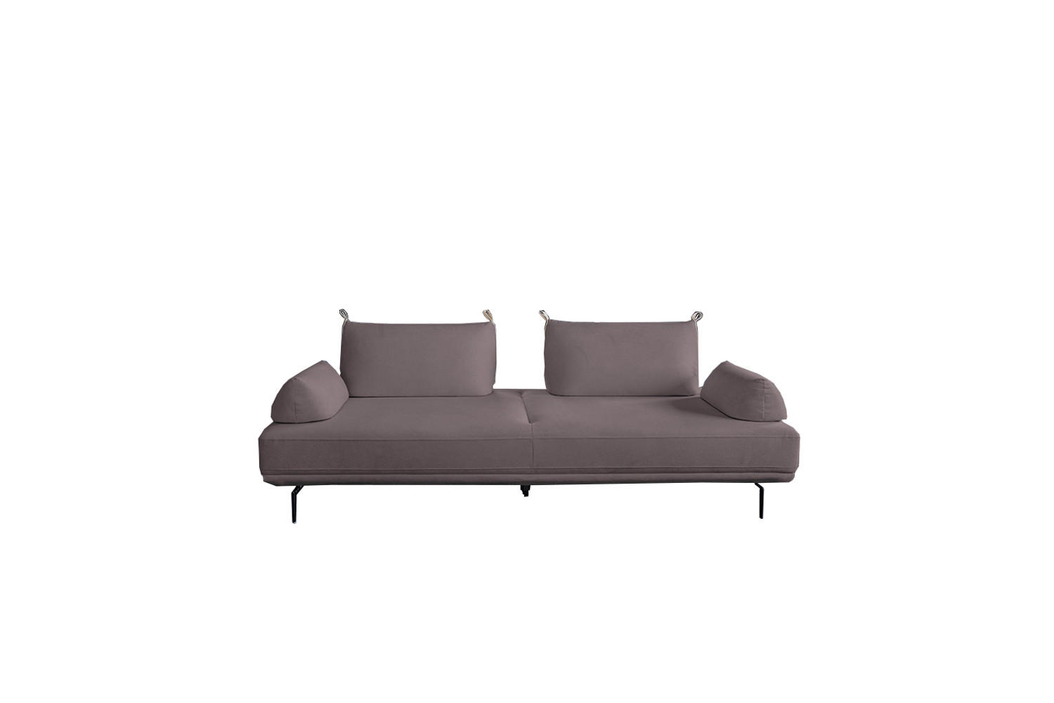 SCHLAFSOFA CANE Violett Webstoff - Violett/Lila, Textil/Metall (210/80/100cm) - KAWOLA