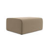 POUF Samt Stoff Beige - Beige/Schwarz, Kunststoff/Textil (90/80/60cm) - Makamii