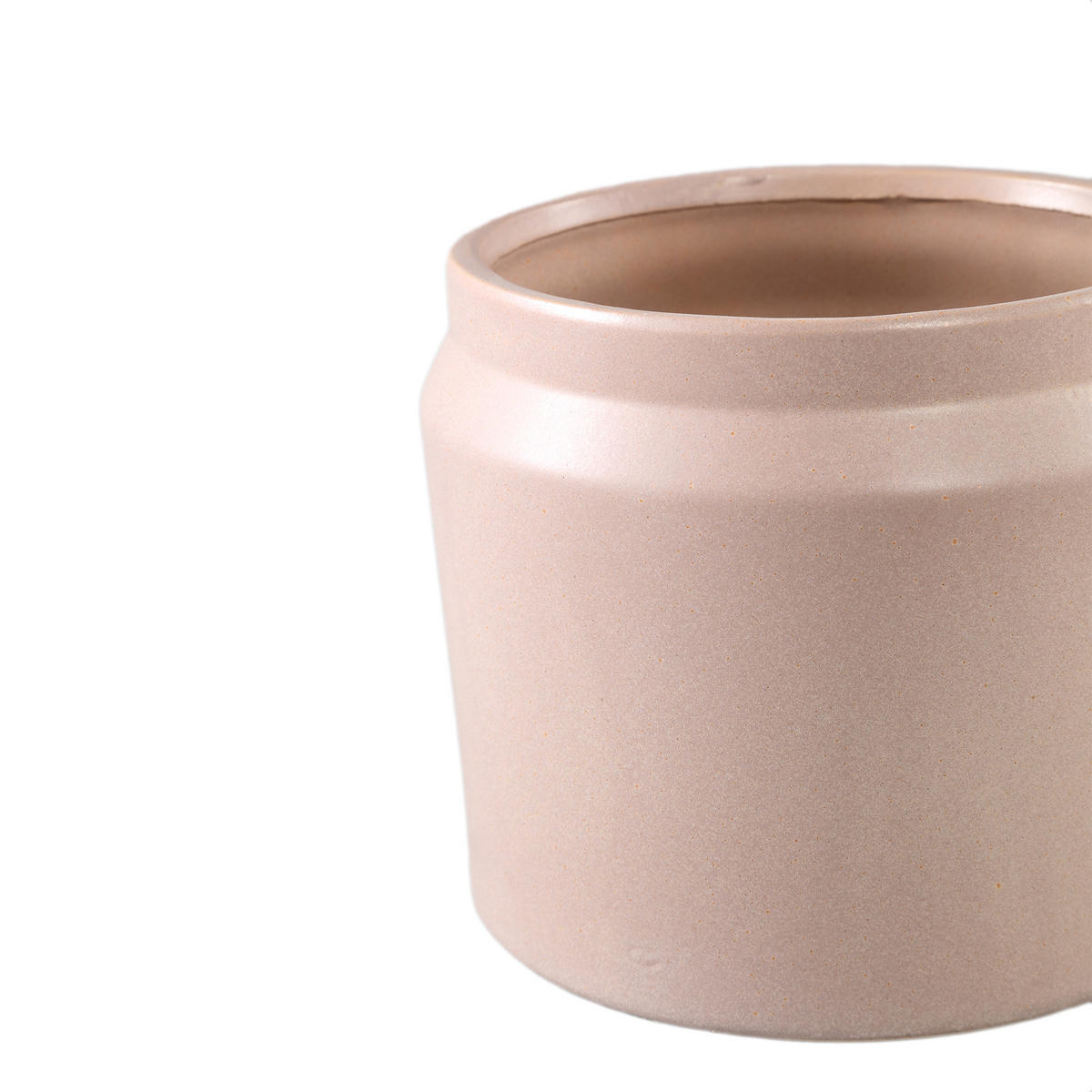 TOPF Jillanne Beige 18.5/18.5/16cm - Beige, Keramik (16cm) - PTMD Collection