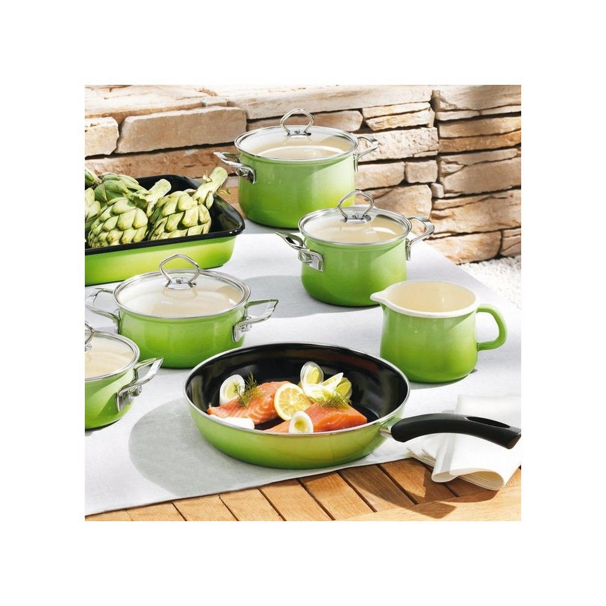 TOPF Grün 16/16/8 cm R0655036 - Grün, Glas (16cm) - Riess