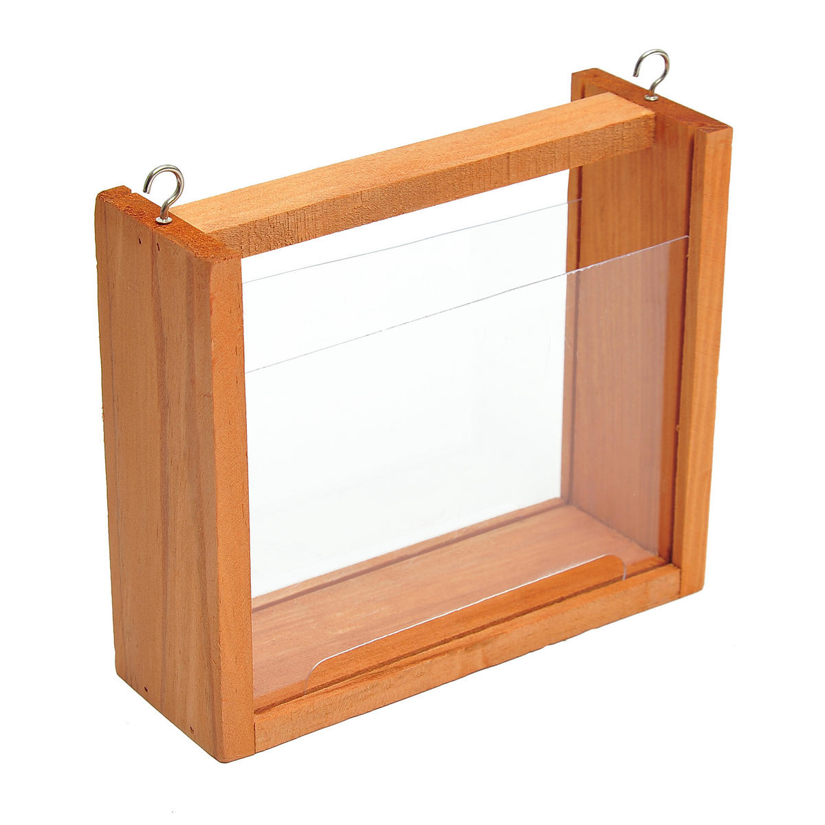VOGELFUTTERSTATION DE-17837 mit Plattform & Nistkasten Natur - Braun, Holz (37.5/42/44cm) - ComfortXL