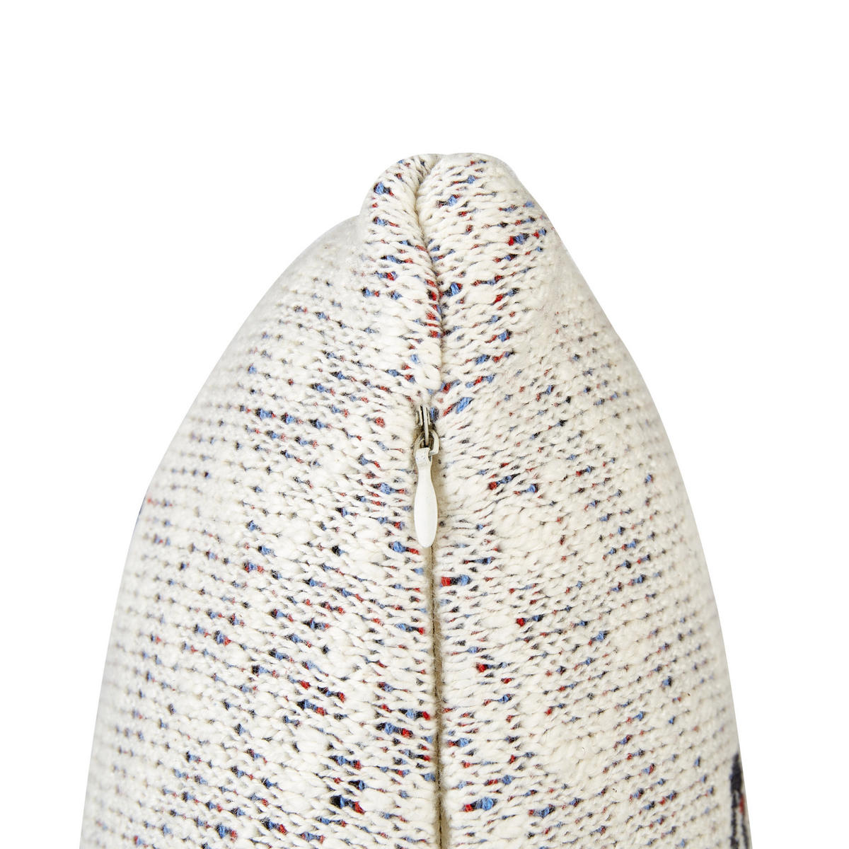 DEKOKISSEN 2er-Set Beige 45/45 cm Gambir - Blau/Beige, Textil (45/45cm) - Beliani
