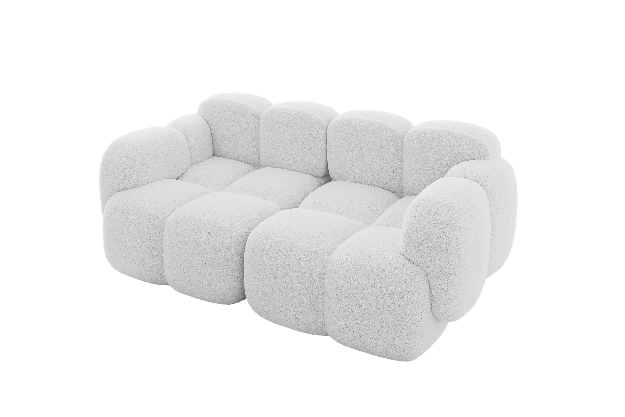 Altdecor 2-Sitzer Weiß 214x75x118 cm