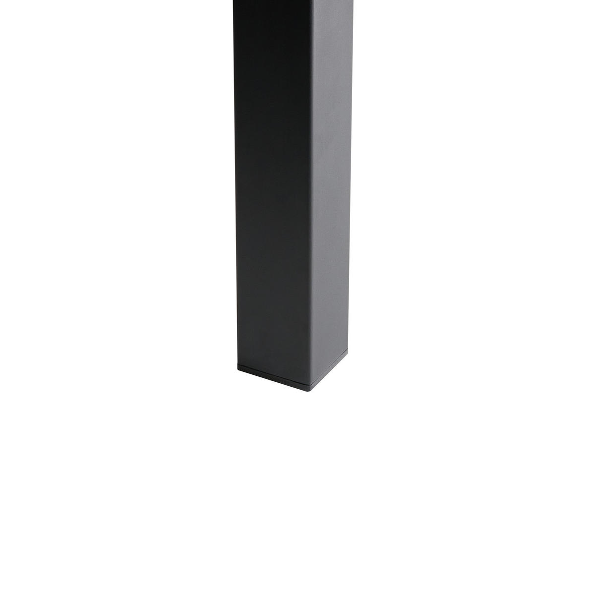 KONFERENZTISCH 90/180 cm Stein Schwarzer Marmor Feletto - Schwarz, Stein (180/90/76cm) - Beliani