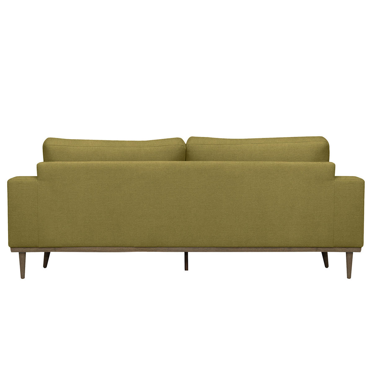 2-SITZER SOFA - Eichefarben/Olivgrün, Eichenholz/Textil (197/81/88cm) - home24