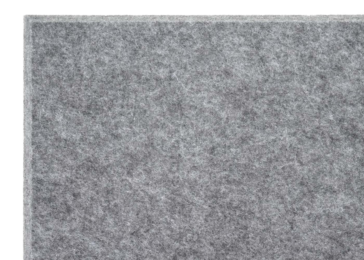 AKUSTIKWANDPANEEL Grau Komplett-Set - Grau, Textil (50/50/1cm) - MCW