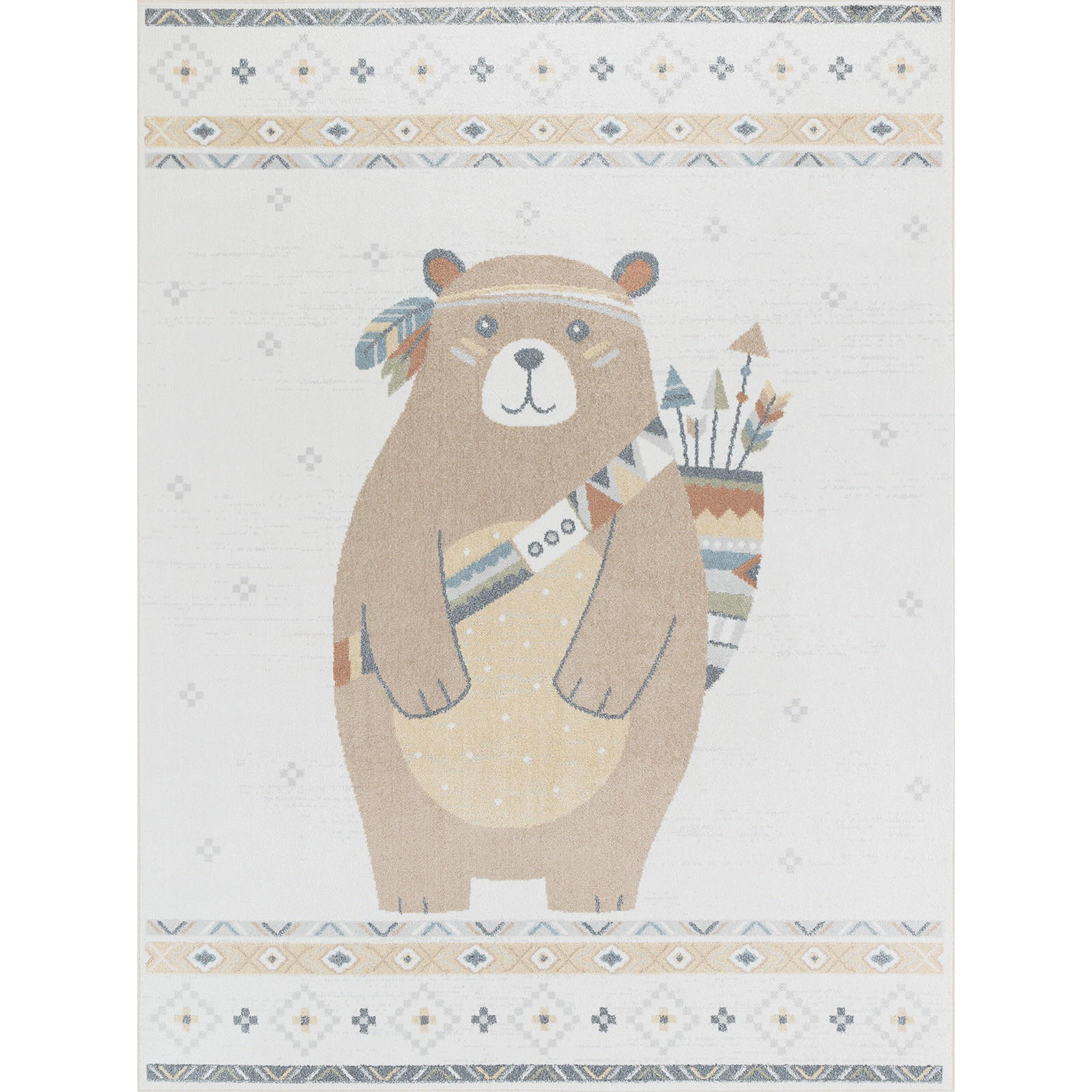 KINDERTEPPICH Maschinenwaschbar 160/213 cm Beige - Beige, Naturmaterialien/Textil (160/213cm) - LIVABLISS