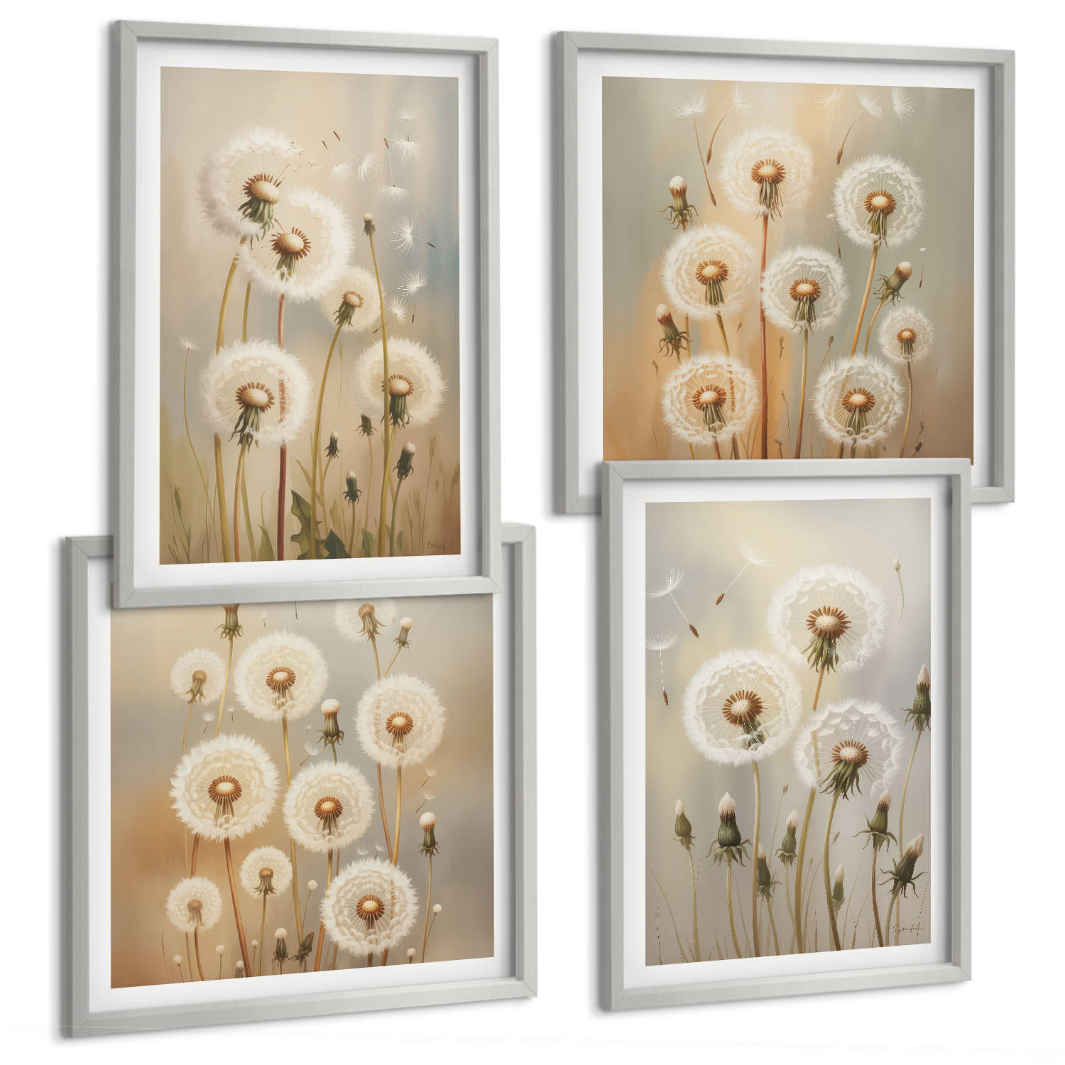 Tulup Bilder Silber 50x50 cm