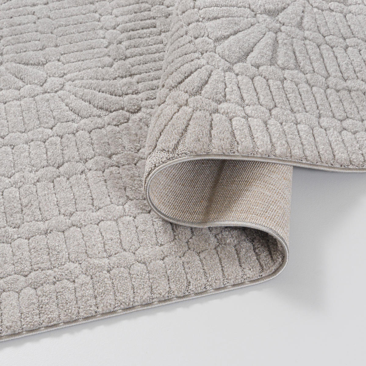 TEPPICH Graphit Geometrische, Moderne, Bögen 80 x 150 cm - Graphitfarben, Textil (80/150cm) - Mazovia