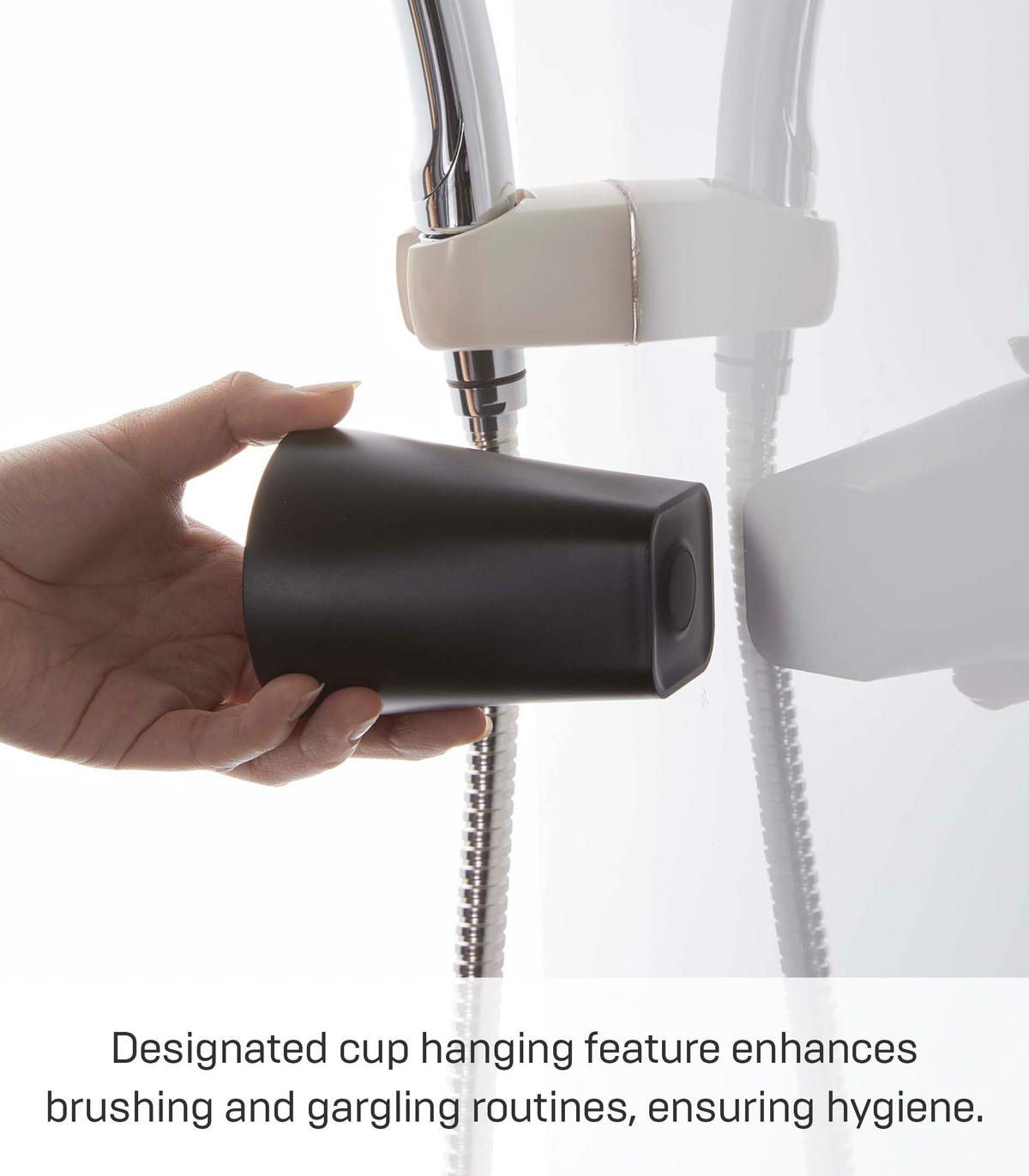 BECHERHALTER Film Hook 5488 schwarz 200 ml - Schwarz, Kunststoff (7/9.5/7cm) - Yamazaki