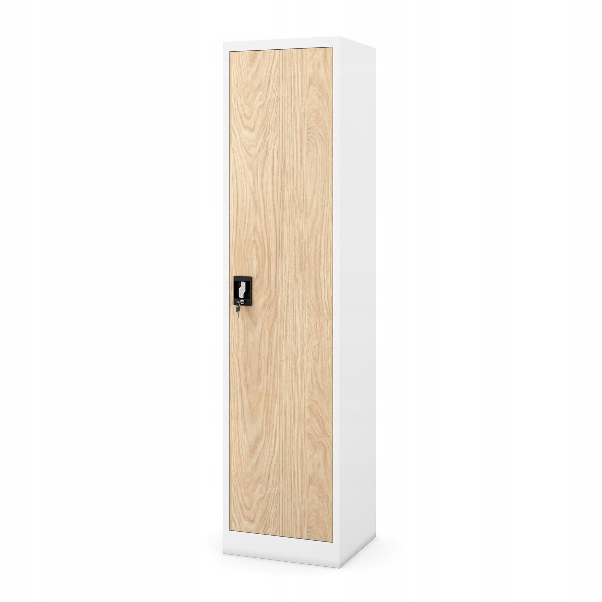Jan Nowak Aktenschrank Weiß, Beige 45x185x40 cm