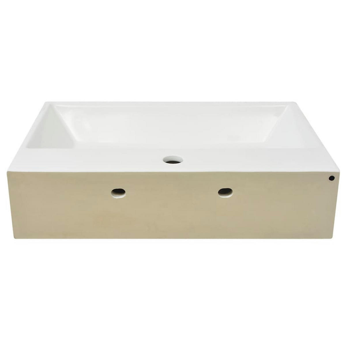 WASCHBECKEN Kutzer 60.5/42.5/14.5 cm - Weiß, Keramik (60.5/14.5/42.5cm) - Nettlife
