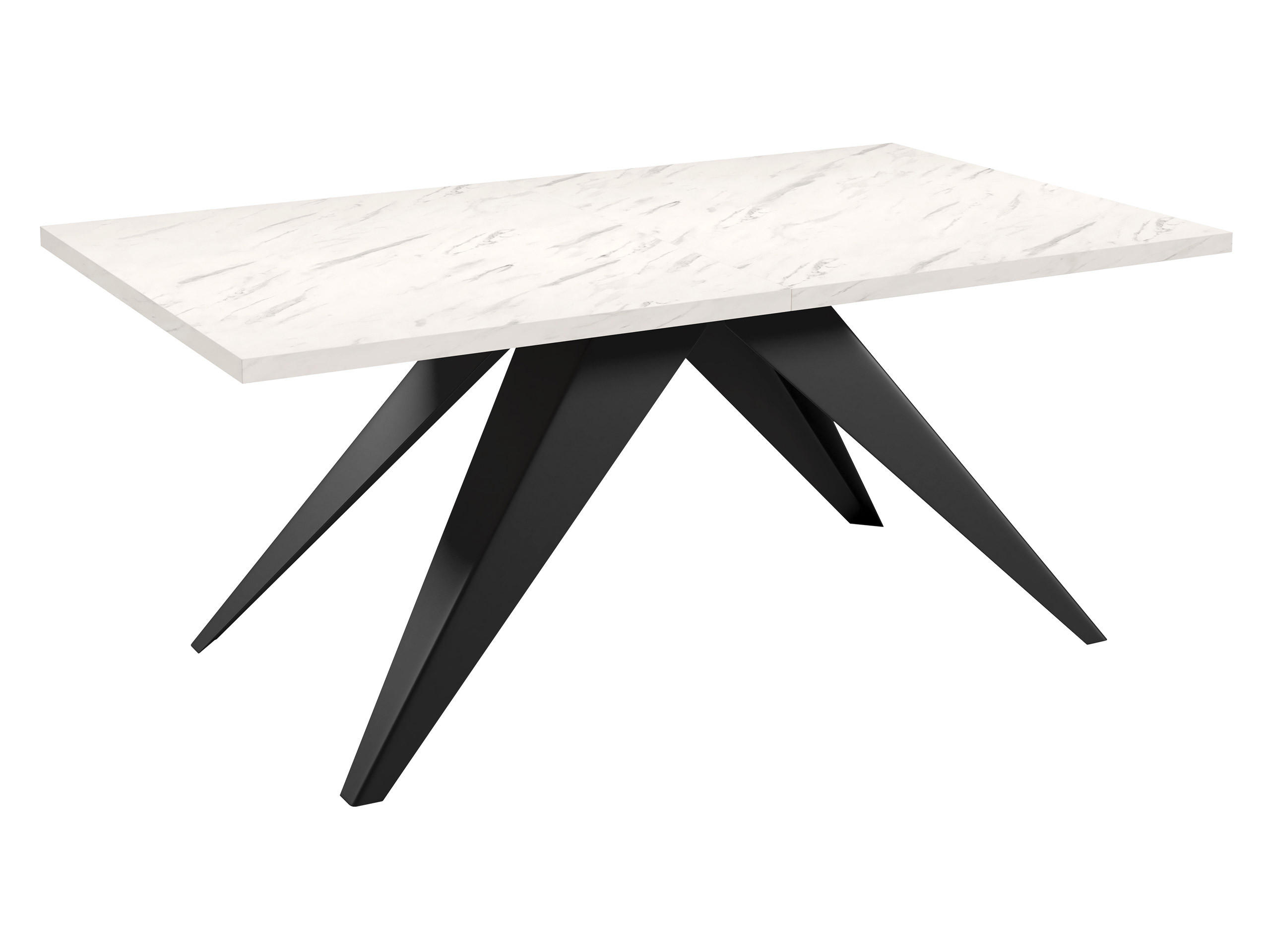TISCH Vento 100 Ausziehbar - Multicolor/Schwarz, Holzwerkstoff/Metall (80/140/76cm) - MIRJAN24