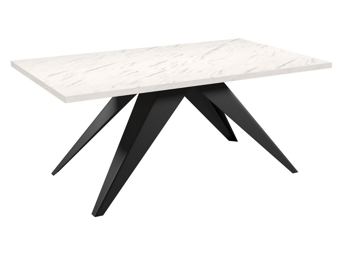 TISCH Vento 100 Ausziehbar - Multicolor/Schwarz, Holzwerkstoff/Metall (80/140/76cm) - MIRJAN24