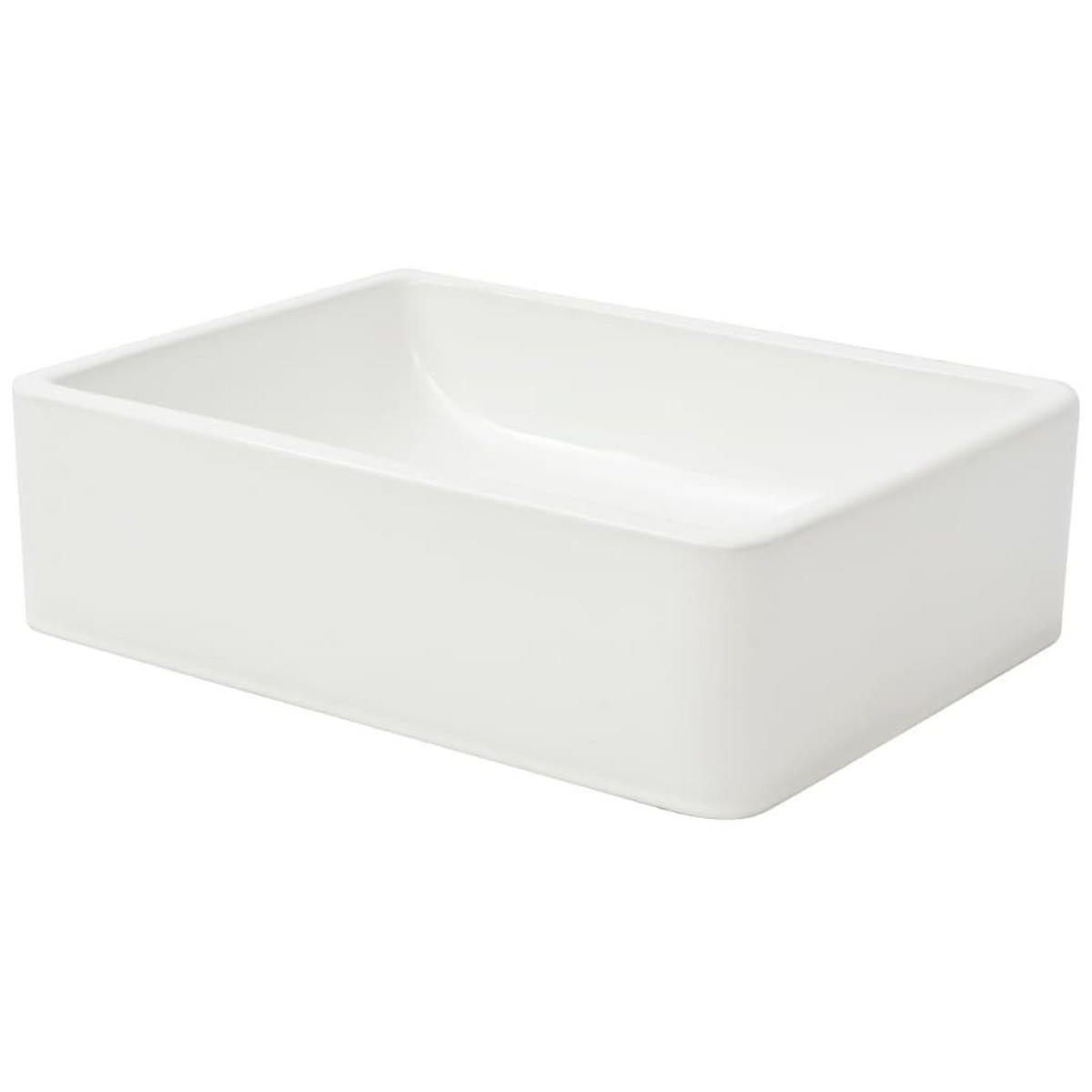 WASCHBECKEN Kunz 41/30/12 cm - Weiß, Keramik (41/12/30cm) - Nettlife