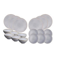 SERVICE Die Essentials Stone - 18 Teile - Mondgrau - Grau, Keramik (1/1/1cm) - Björn