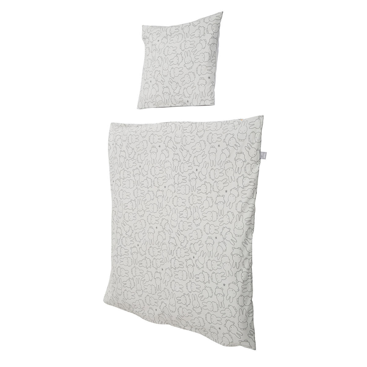 BABYBETTWÄSCHE miffy® 80 x 80 cm - Grau, Textil (80/80cm) - Roba
