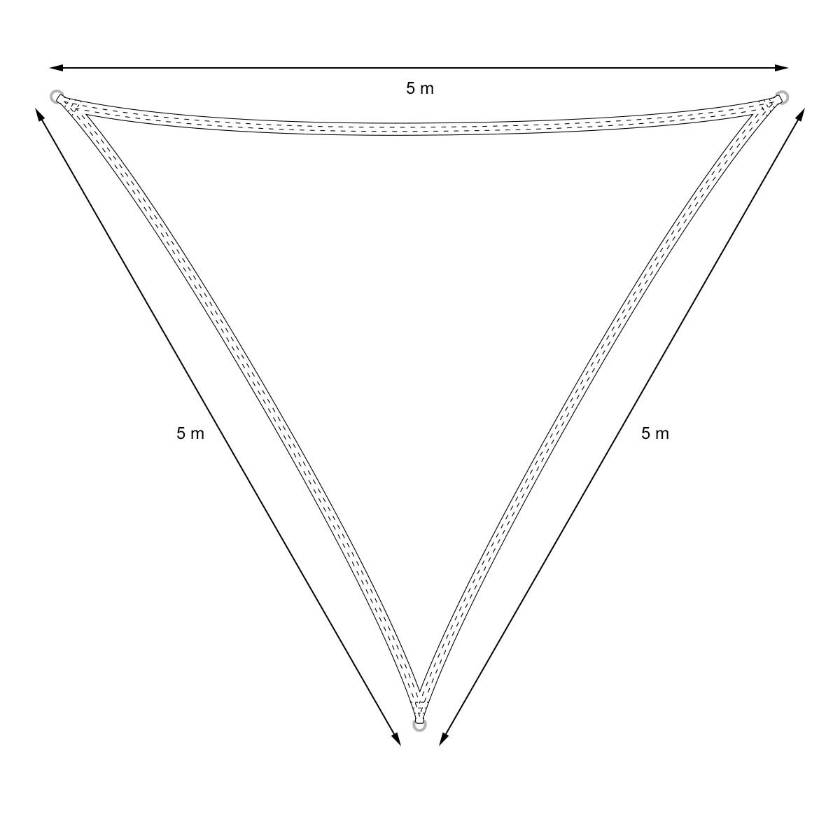 SONNENSEGEL - Anthrazit, Textil (500/500cm) - ECD-Germany