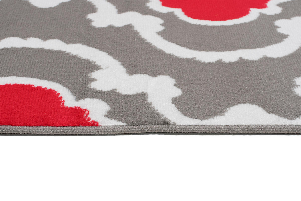 TEPPICH MAYA Rot Mosaik Geometrisch 200/300 cm - Rot, Textil (200/300cm) - Tapiso