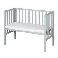 BEISTELLBETT 3in1 Set 90 x 45 cm - Taupe/Weiß, Holzwerkstoff (45/90cm) - Roba