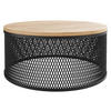COUCHTISCH Korlew - Eichefarben/Schwarz, Holzwerkstoff/Metall (58/58/28cm) - MIRJAN24
