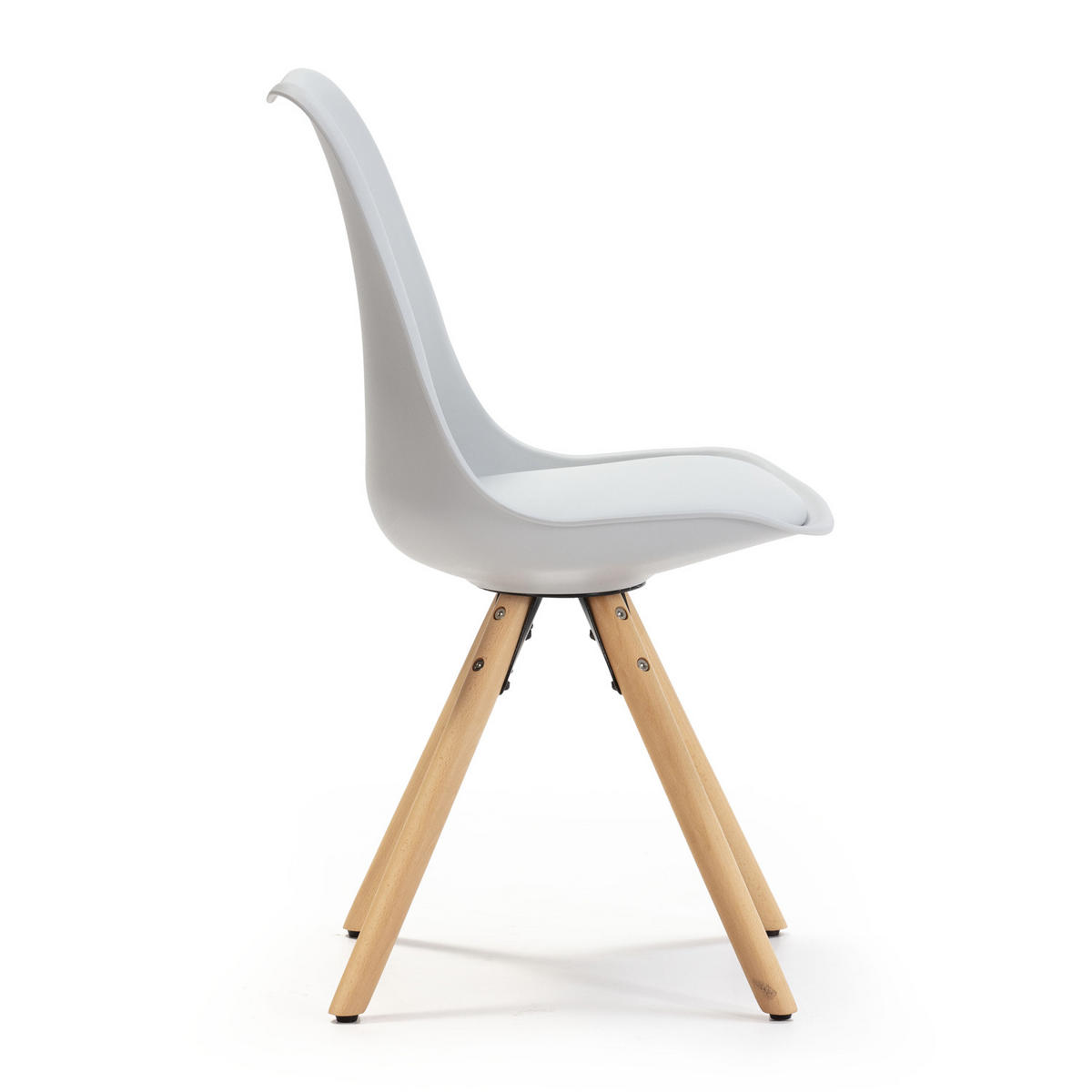 STUHL 2er-Set Jeff Grau - Grau, Holz/Kunststoff (49/84/54cm) - VS Venta-stock