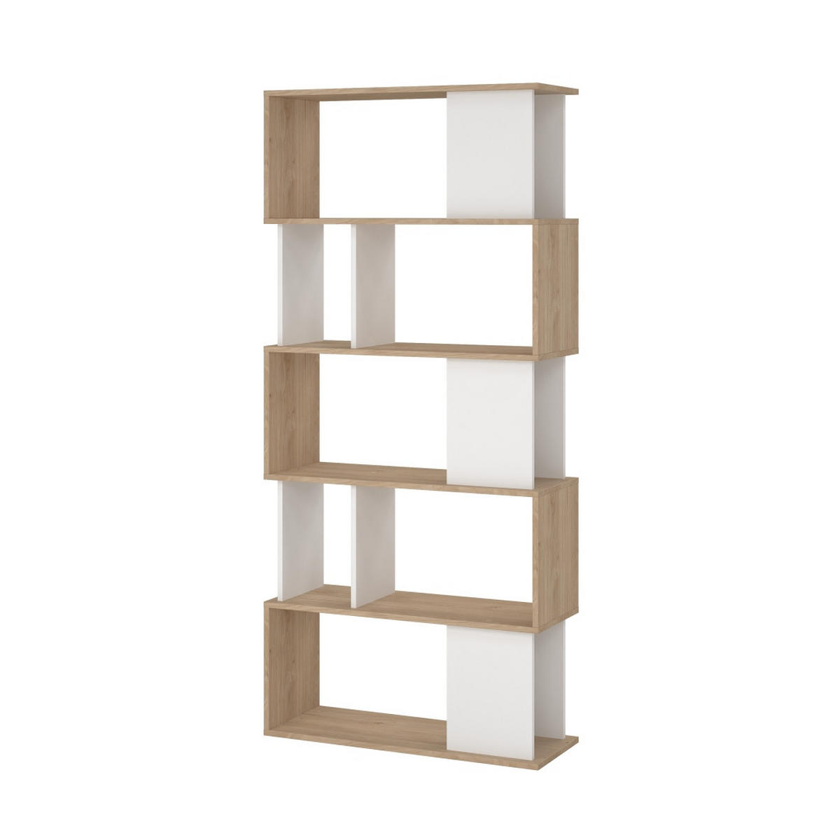 REGAL, Maze, Nussbaum, Holzwerkstoff, 80 x 30 x 174 cm - Nussbaumfarben, Holzwerkstoff (80/174/30cm) - ebuy24