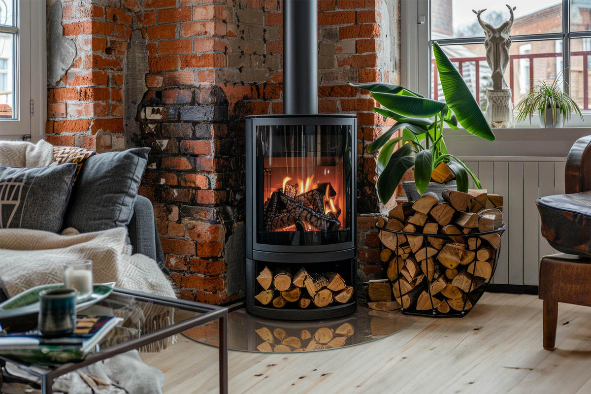 GLASPLATTE für Kamin 100x100 cm Braun - Braun, Glas (100/100/0.4cm) - ArtPrintCave