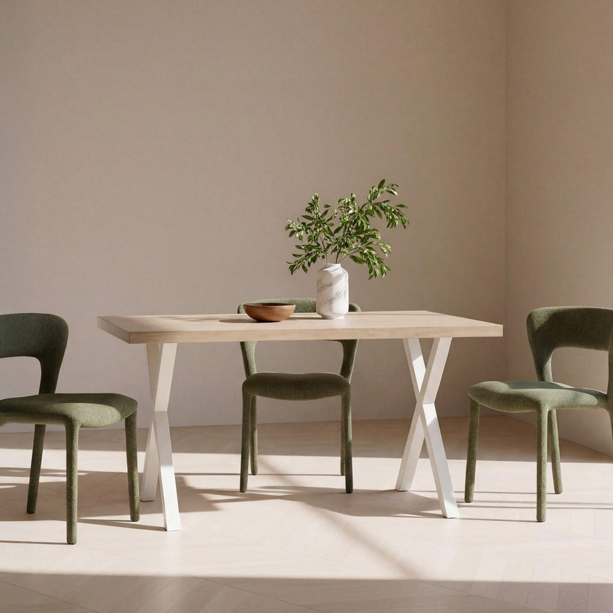 ESSTISCH Parks Weiß 135 cm x 75 cm - Weiß, Holzwerkstoff (80/135/75cm) - Klast Home
