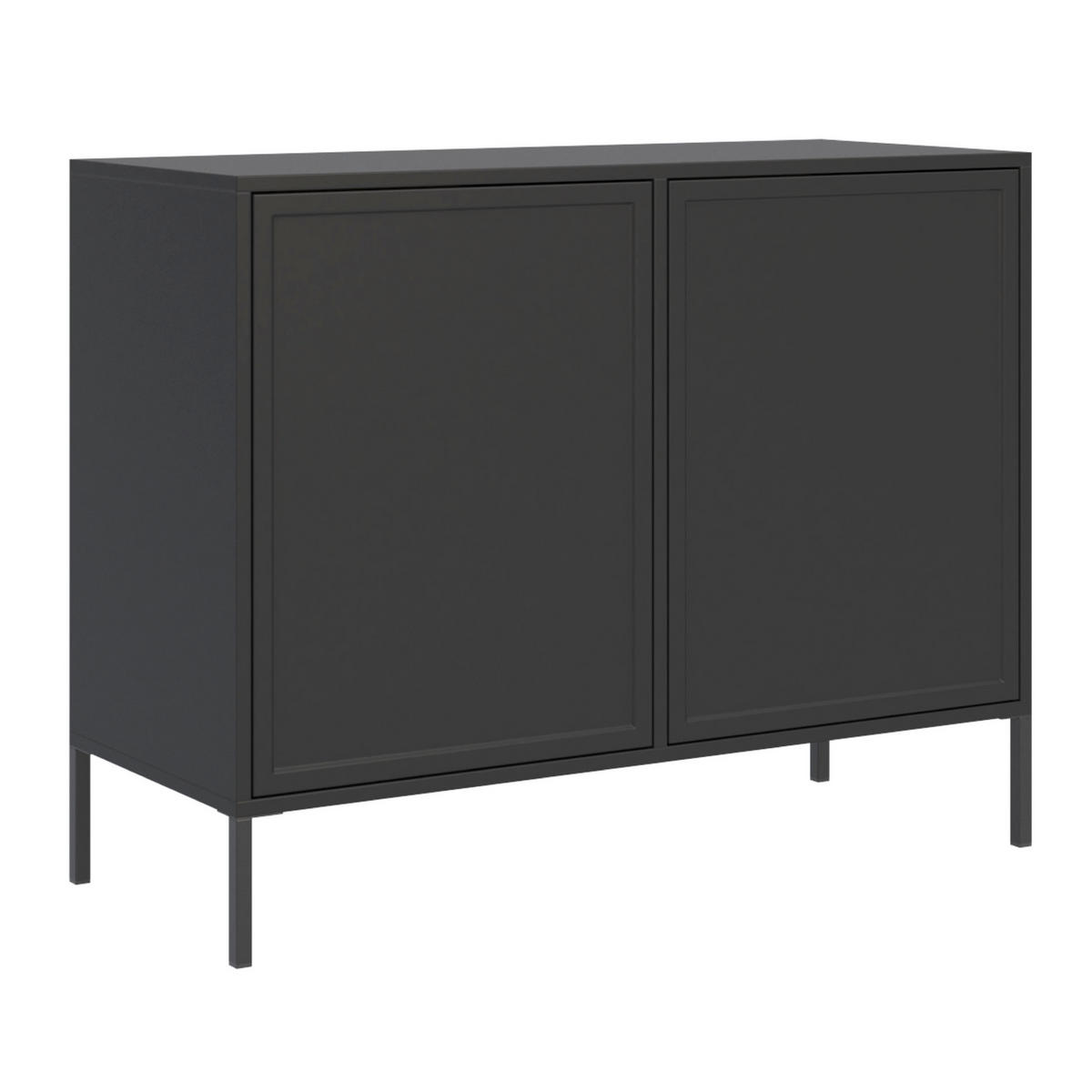 SIDEBOARD Velveto černý 100cm - černá, kov/kompozitní dřevo (100/86/40cm) - Selsey