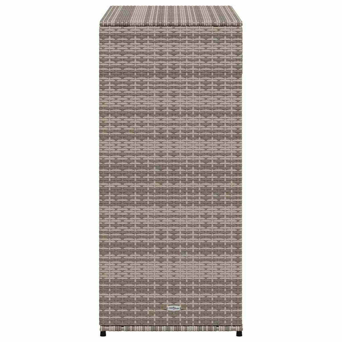 GARTENSCHRANK Grau 105/55/113 Cm Poly Rattan - Grau, Kunststoff (105/113/55cm) - vidaXL