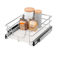 TELESKOPSCHUBLADE 40 cm, silber, Metall - Chromfarben, Metall (37/14/44cm) - bremermann