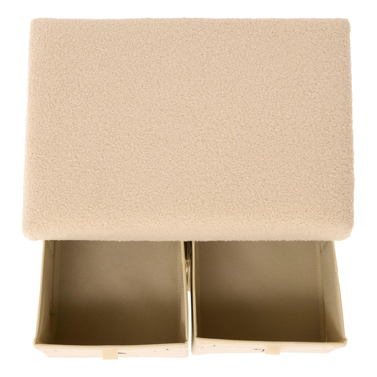 PUF mit 4 Schubladen Ezzio 50/38/39 cm - Beige, Holzwerkstoff (38/39/50cm) - Atmosphera Createur d´interieur